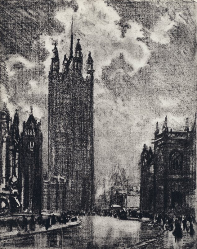 Victoria Tower tekijältä Joseph Pennell