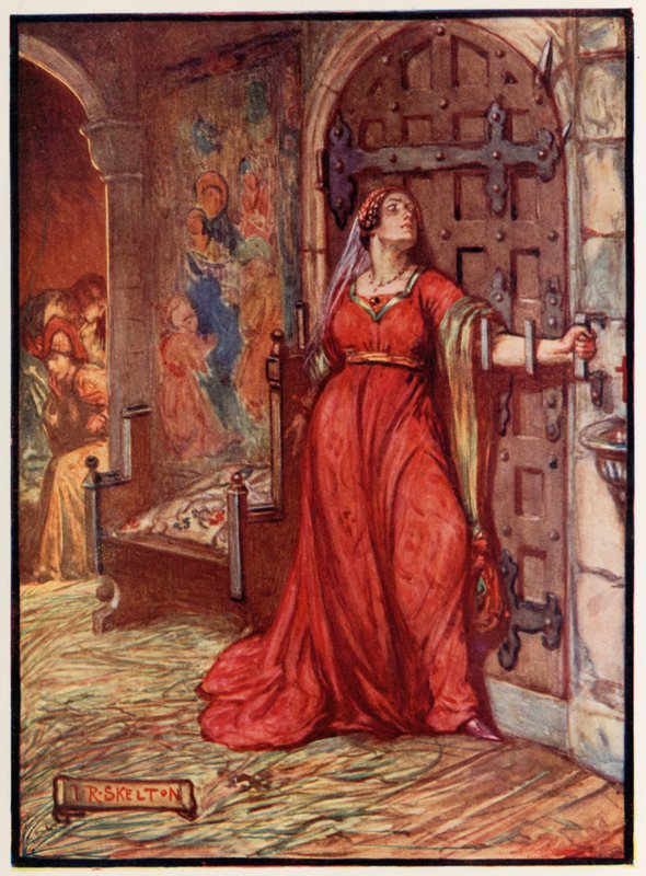 Catherine Douglas sulkee oven tekijältä Joseph Ratcliffe Skelton