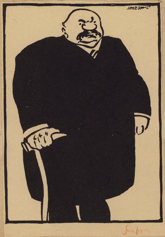 J Pierpont Morgan (litho) tekijältä Joseph Simpson