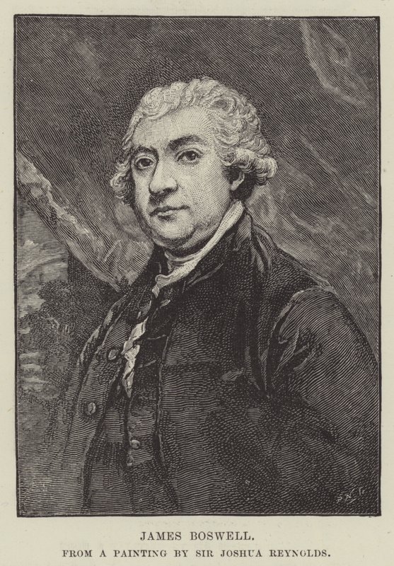 James Boswellin kaiverrus tekijältä Joshua Reynolds