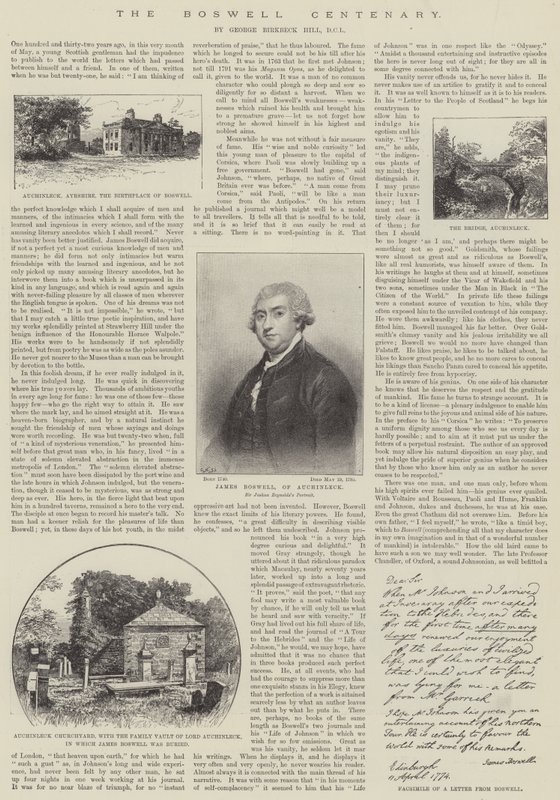 Boswellin satavuotisjuhlavuosi tekijältä Joshua Reynolds