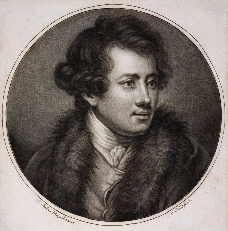 Francesco Bartolozzi, italialainen taiteilija ja grafiikka, yksi British Royal Academyn perustajista (kaiverrus) tekijältä Joshua (after) Reynolds