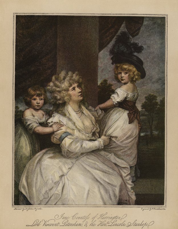 Jane Harringtonin kreivitär, lordi varakreivi Petersham ja kunniallinen Lincoln Stanhope tekijältä Joshua Reynolds