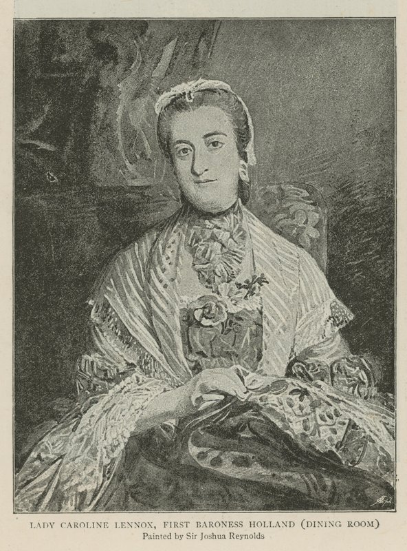 Lady Caroline Lennox, ensimmäinen paronitar Holland tekijältä Joshua Reynolds
