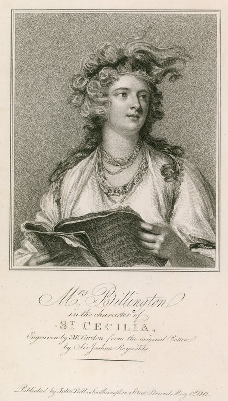 Rouva Billington St Cecilian hahmossa tekijältä Joshua Reynolds
