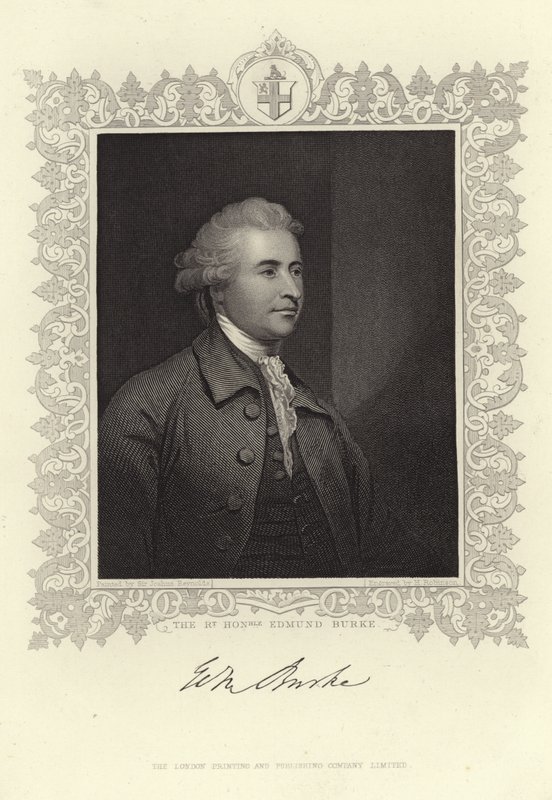 Edmund Burken muotokuva tekijältä Joshua Reynolds