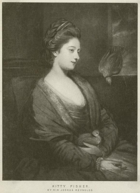 Kitty Fisherin muotokuva (syväpaino) tekijältä Joshua Reynolds