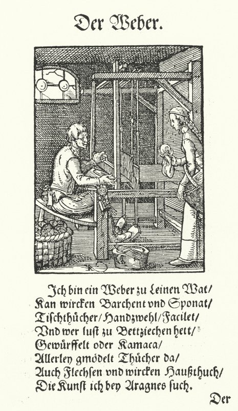 The Weaver (gravat) finlandès tekijältä Jost (after) Amman