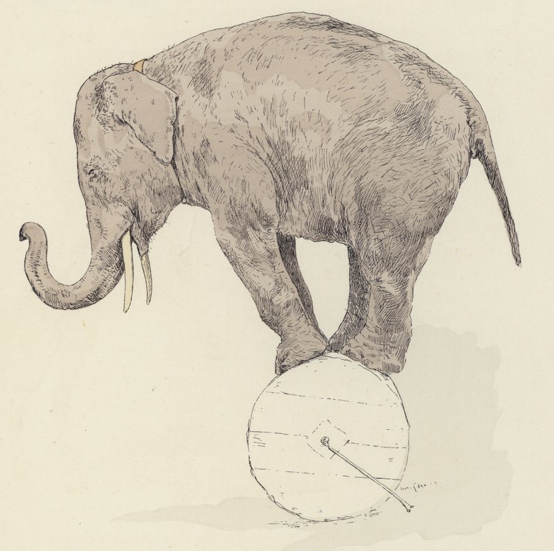 Elefantin tasapainotus tekijältä Jules Arsene Garnier