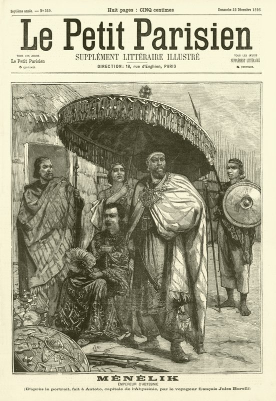 Menelik, Abessinian keisari tekijältä Jules Borelli