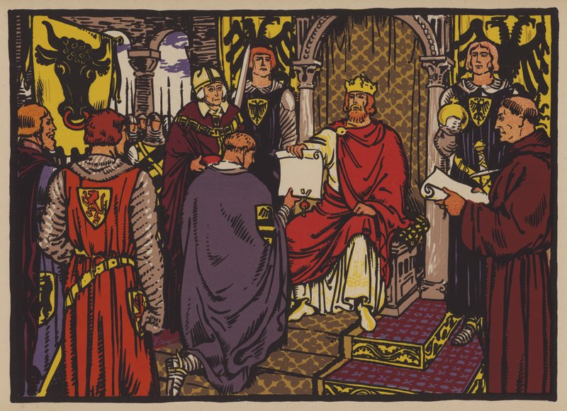 Pyhän Rooman keisari Henrik VII myönsi keisarillisen välittömän aseman Urin kantonille tekijältä Jules Courvoisier