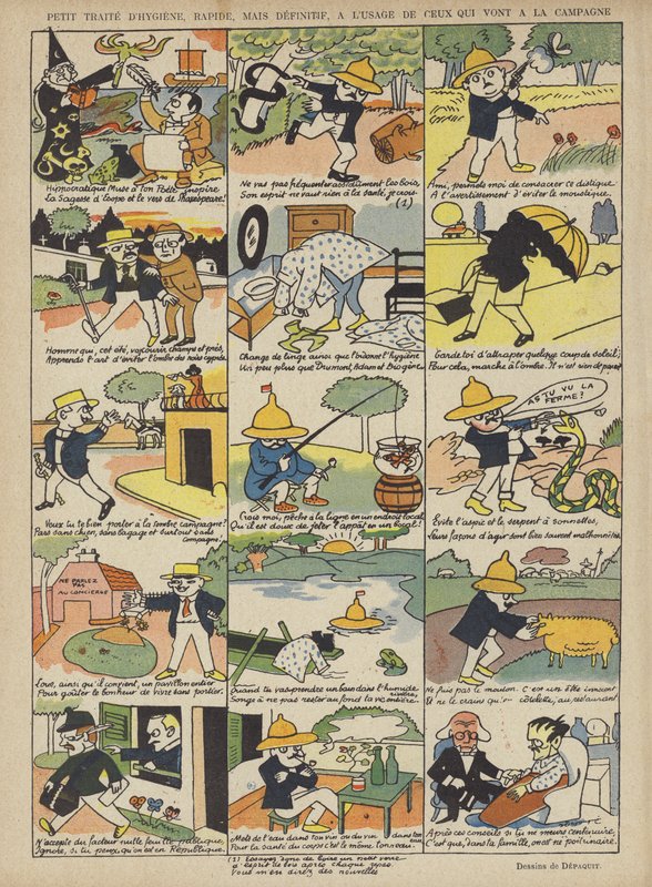 Kuvitus Le Rirelle tekijältä Jules Depaquit