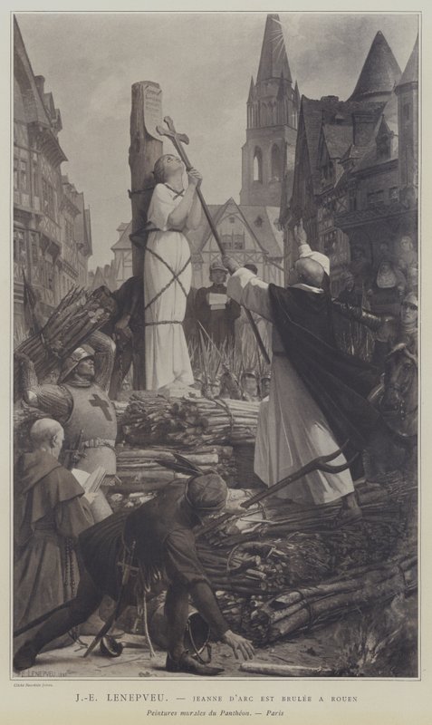 Jeanne dArc est Brulee a Rouen (Johannes d