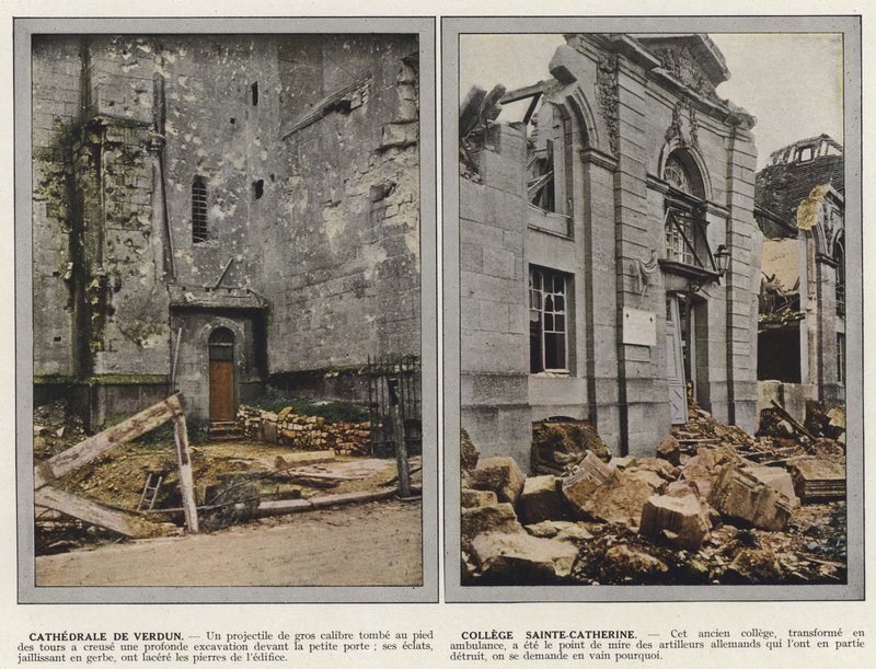 Cathedrale de Verdun, College Sainte-Catherine tekijältä Jules Gervais Courtellemont