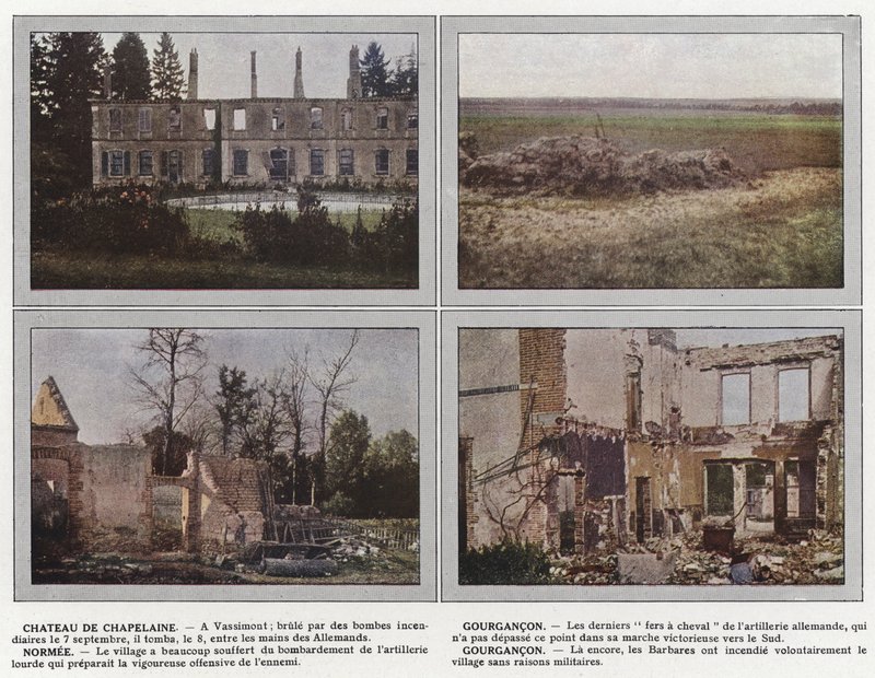 Chateau de Chapelaine, Gourgancon, Normee, Gourgancon tekijältä Jules Gervais Courtellemont