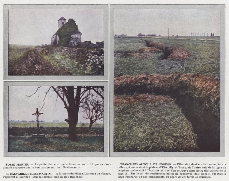 Fosse Martin, Tranchees Around Nogeon, Le Calvaire de Fosse Martin tekijältä Jules Gervais Courtellemont