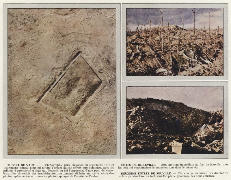 Fort de Vaux, Cotes de Belleville, toinen sisäänkäynti Souvilleen tekijältä Jules Gervais Courtellemont
