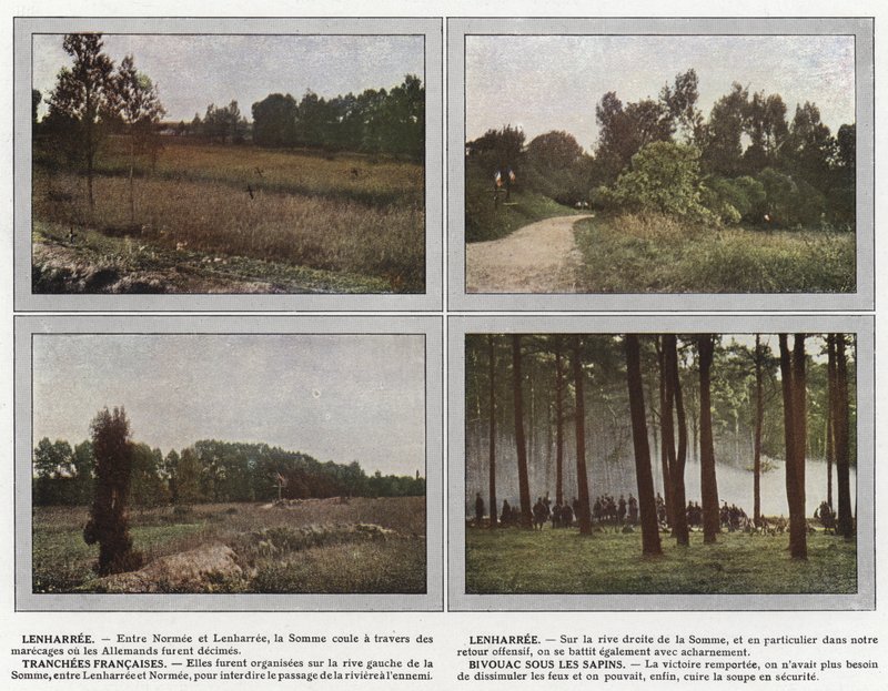 Lenharree, Lenharree, Tranchees Francaises, Bivouac Under the Frs tekijältä Jules Gervais Courtellemont