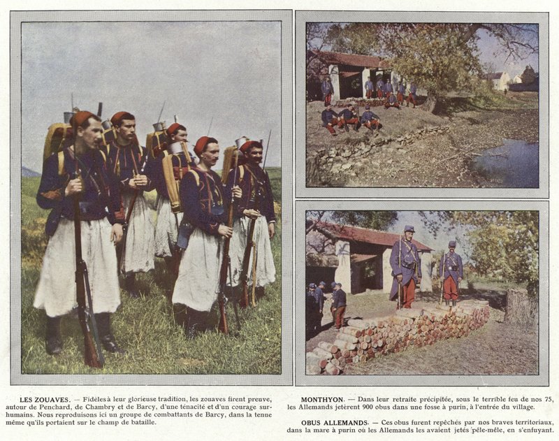 Zouaves, Monthyon, saksalaiset kuoret tekijältä Jules Gervais Courtellemont
