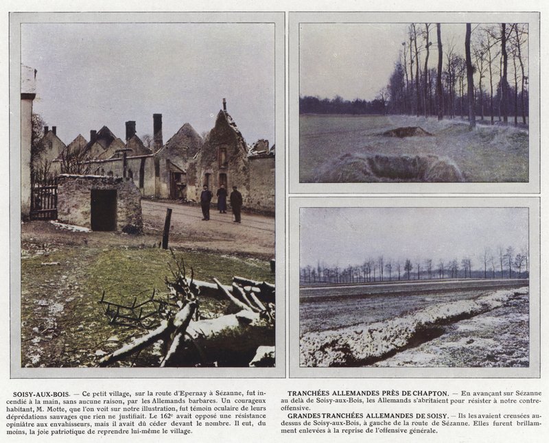 Soisy-aux-Bois, Saksan erät lähellä Chaptonia, Isosaksalaiset Soisyn erät tekijältä Jules Gervais Courtellemont