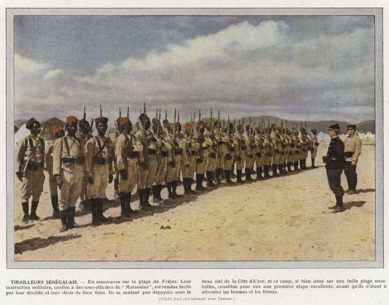 Senegalilainen Tirailleurs tekijältä Jules Gervais Courtellemont