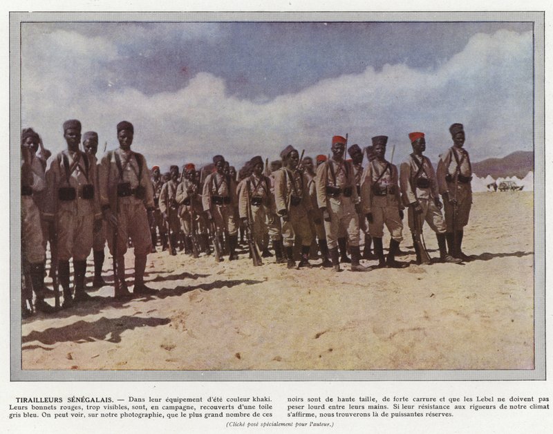 Senegalilainen Tirailleurs tekijältä Jules Gervais Courtellemont