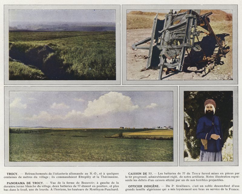 Trocy, Box of 77, Panorama of Trocy, syntyperäinen upseeri tekijältä Jules Gervais Courtellemont
