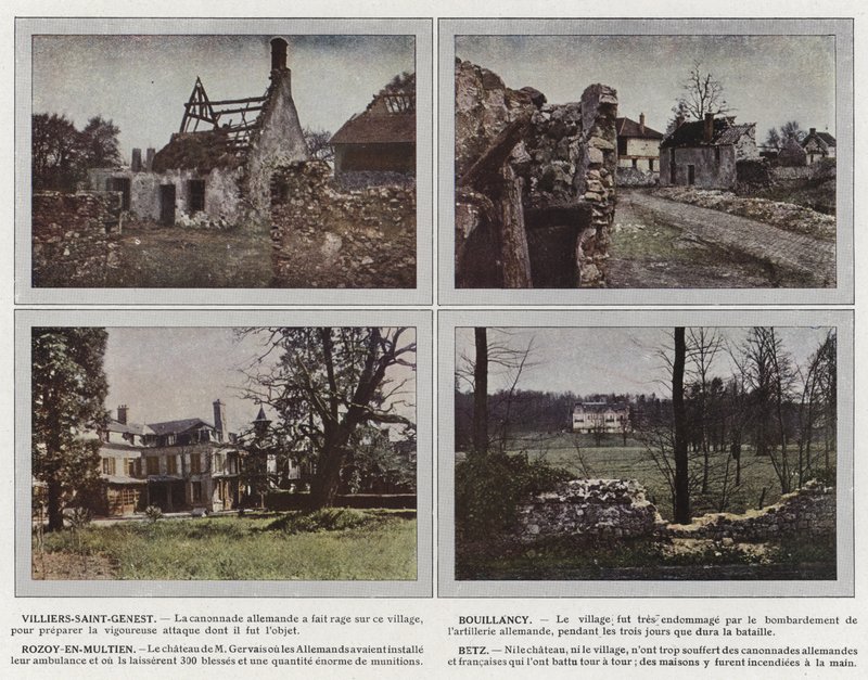 Villiers-Saint-Genest, Bouillancy, Rozoy-en-Multien, Betz tekijältä Jules Gervais Courtellemont