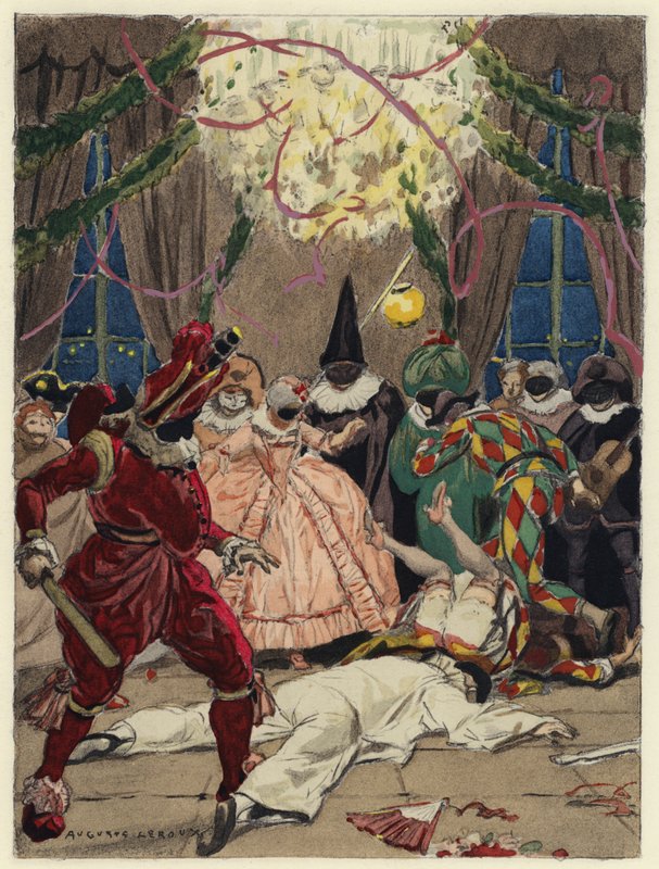 Kuvitus Casanovan muistelmiin (värilitografia) tekijältä Jules Marie Auguste Leroux