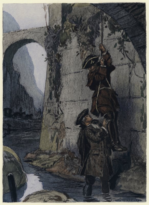 Kuvitus Casanovan muistelmiin (värilitografia) tekijältä Jules Marie Auguste Leroux