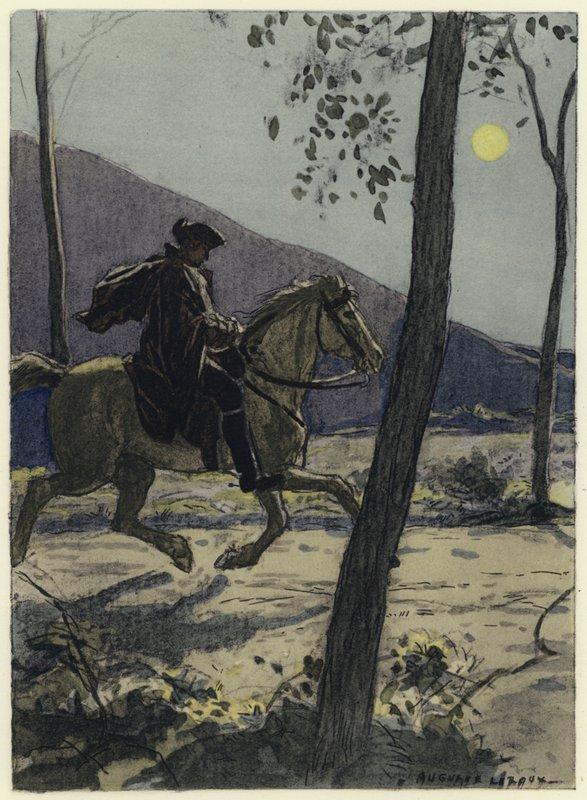 Kuvitus Casanovan muistelmiin (värilitografia) tekijältä Jules Marie Auguste Leroux