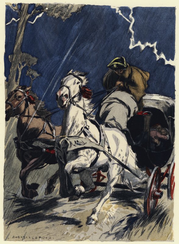 Kuvitus Casanovan muistelmiin (värilitografia) tekijältä Jules Marie Auguste Leroux