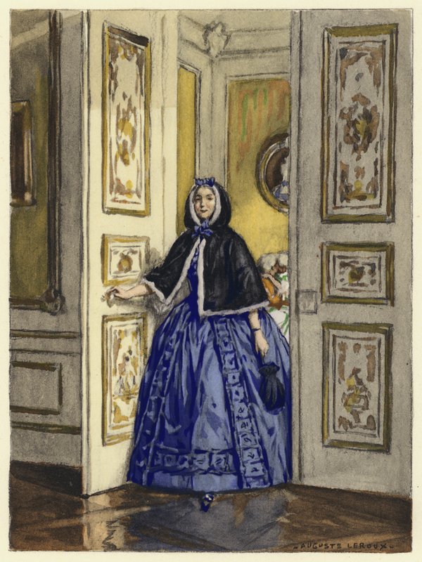 Kuvitus Casanovan muistelmiin (värilitografia) tekijältä Jules Marie Auguste Leroux