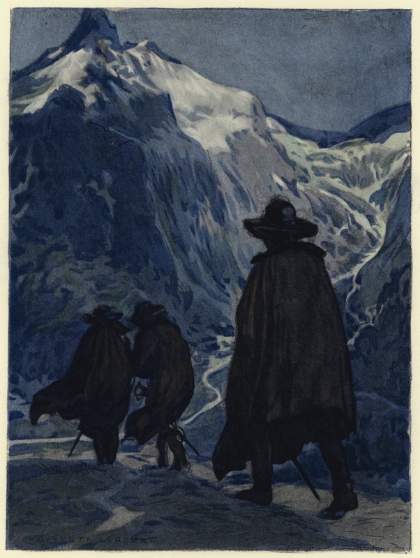 Kuvitus Casanovan muistelmiin (värilitografia) tekijältä Jules Marie Auguste Leroux
