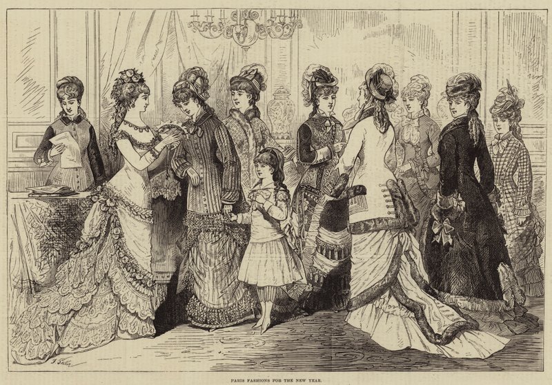 Pariisin muotit uudelle vuodelle tekijältä Jules Pelcoq