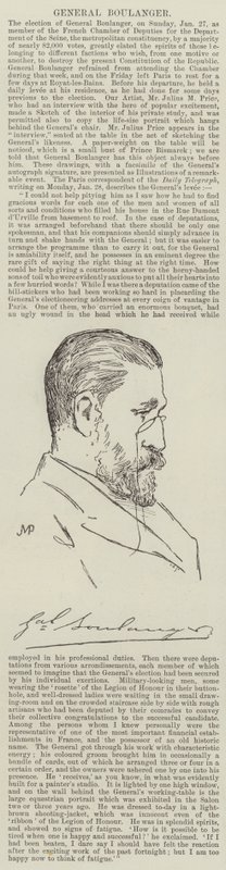 Kenraali Boulanger tekijältä Julius Mandes Price