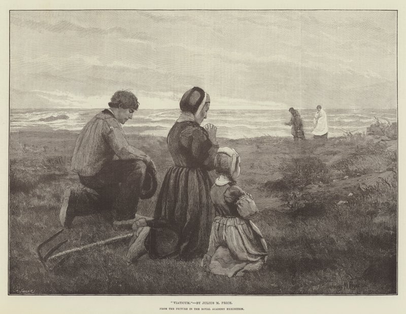 Viaticum, Royal Academy -näyttelyn kuvasta tekijältä Julius Mandes Price
