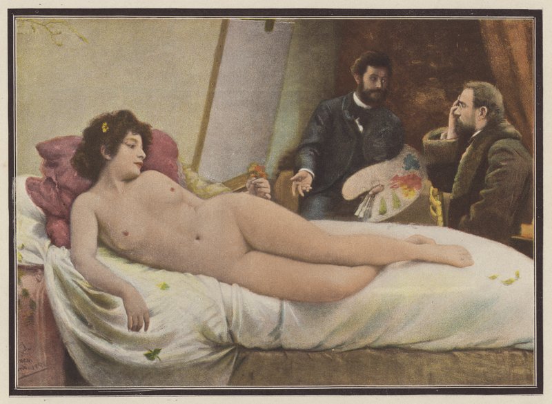 Kaunis Laurette (väri litho) tekijältä Julius C. (after) Rolshoven