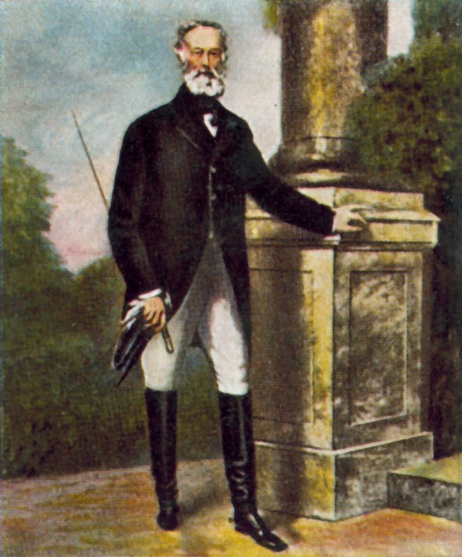 Alfred Krupp, saksalainen teollisuusmies (värilitro). tekijältä Julius Grun