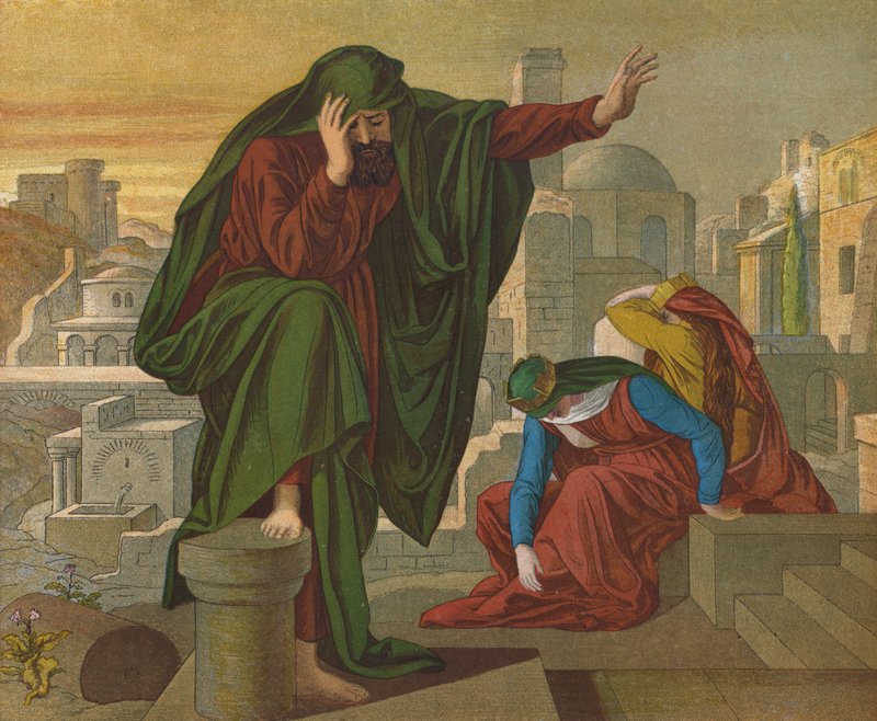 Jeremian valitus tekijältä Julius Schnorr von Carolsfeld