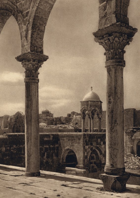 Jerusalem, pelihallit temppelin paikalla (m/v kuva) tekijältä Karl Grober