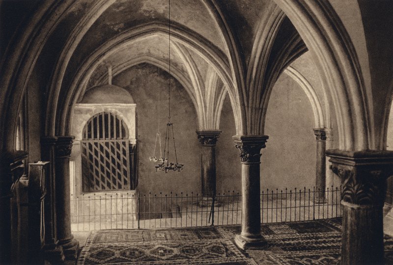Jerusalem, viimeisen ehtoollisen kammio (m/v kuva) tekijältä Karl Grober