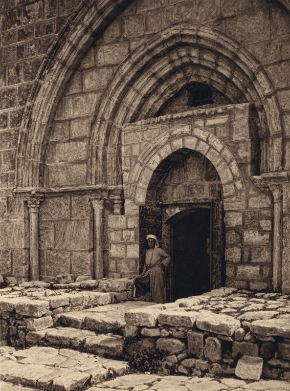 Jerusalem, Neitsythaudan kirkko, Portaali (m/v kuva) tekijältä Karl Grober