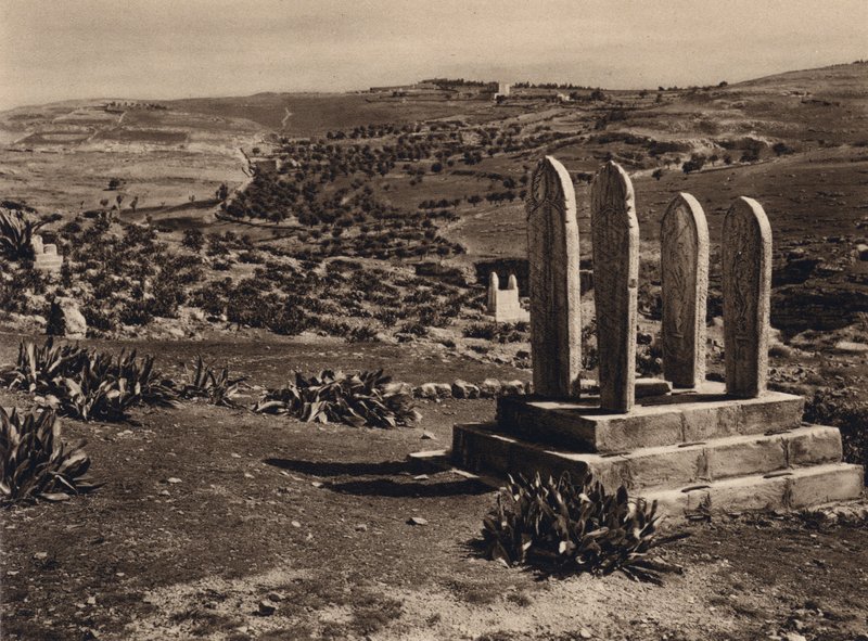 Jerusalem, Mohammedan Grave (m/w kuva) tekijältä Karl Grober