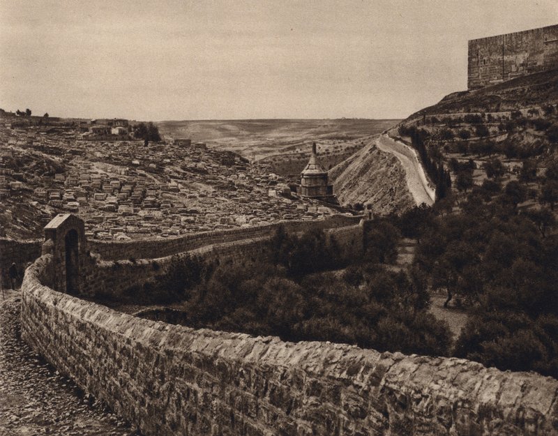 Jerusalem, Näkymä Kidronin laaksoon (m/w kuva) tekijältä Karl Grober