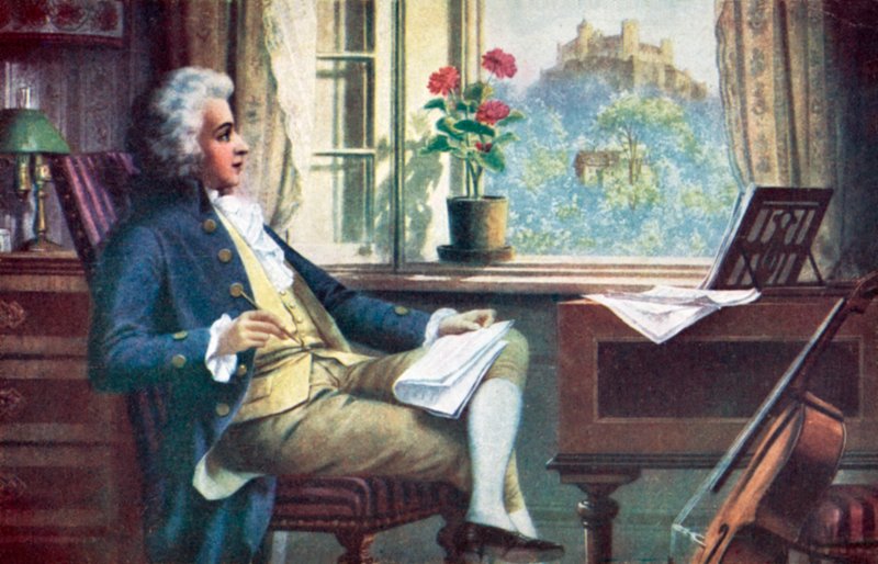 Wolfgang Amadeus Mozart, tekijältä Karl or Carl the Younger Schweninger