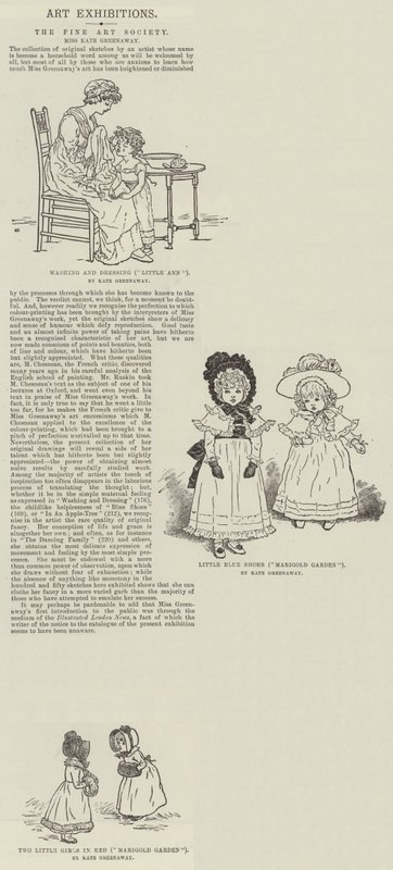 Kuvitus Kate Greenaway tekijältä Kate Greenaway