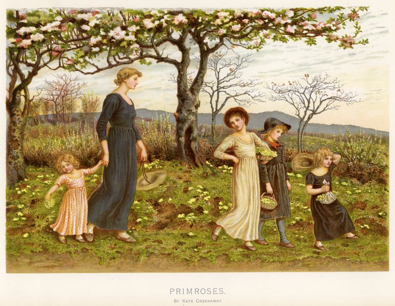esikoot (chromolitho) tekijältä Kate Greenaway