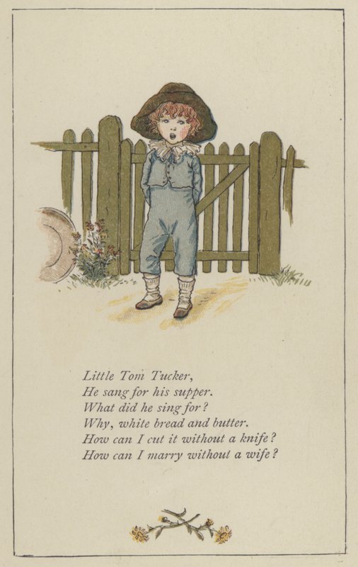 Little Tom Tucker (väri litho) tekijältä Kate (after) Greenaway
