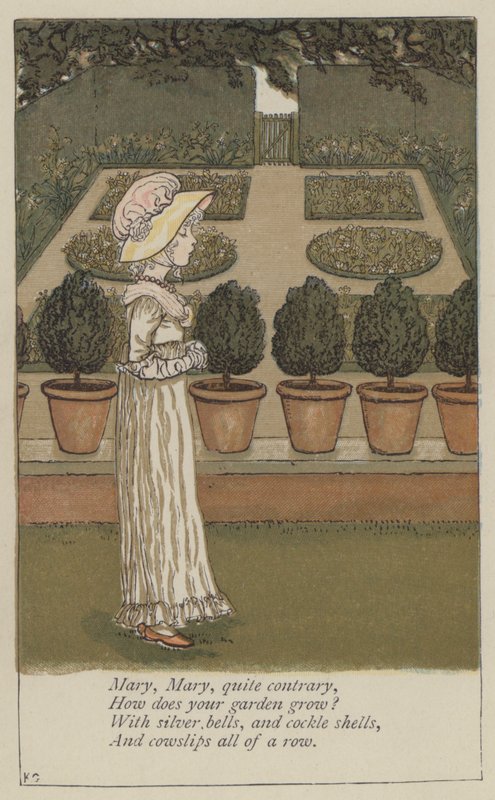 Maria, Maria, päinvastoin (väri litho) tekijältä Kate (after) Greenaway